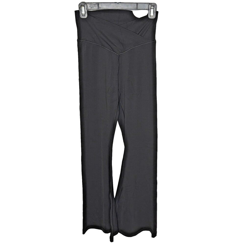 OFFLINE by Aerie Real Me Crossover Flare Legging  Black Large Short Nwt - Picture 4 of 10